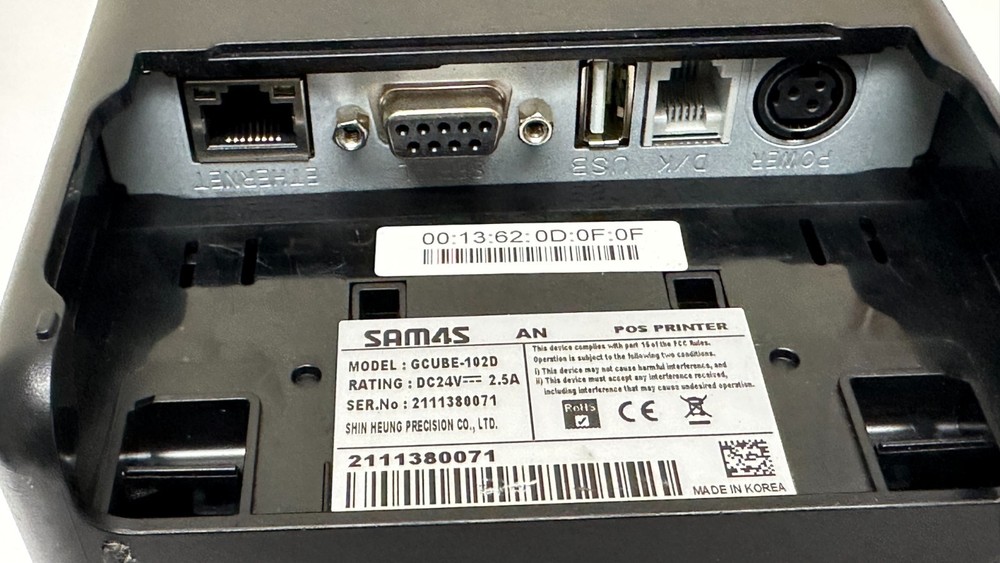 Sam4s GCUBE-102 Compact Thermal Receipt Printer | Complete Bundle