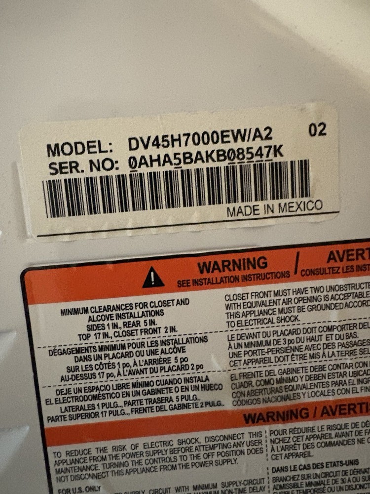 Samsung Washer And Dryer