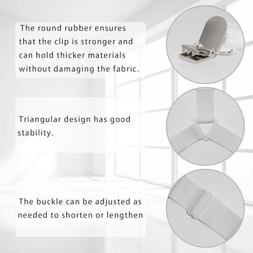 8-Pack Bed Sheet Holder Straps Fitted Sheet Keepers Bedsheet Holders