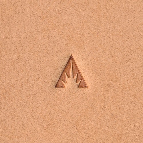 Border Triangle Pyramid Burst D442 Leather Stamp
