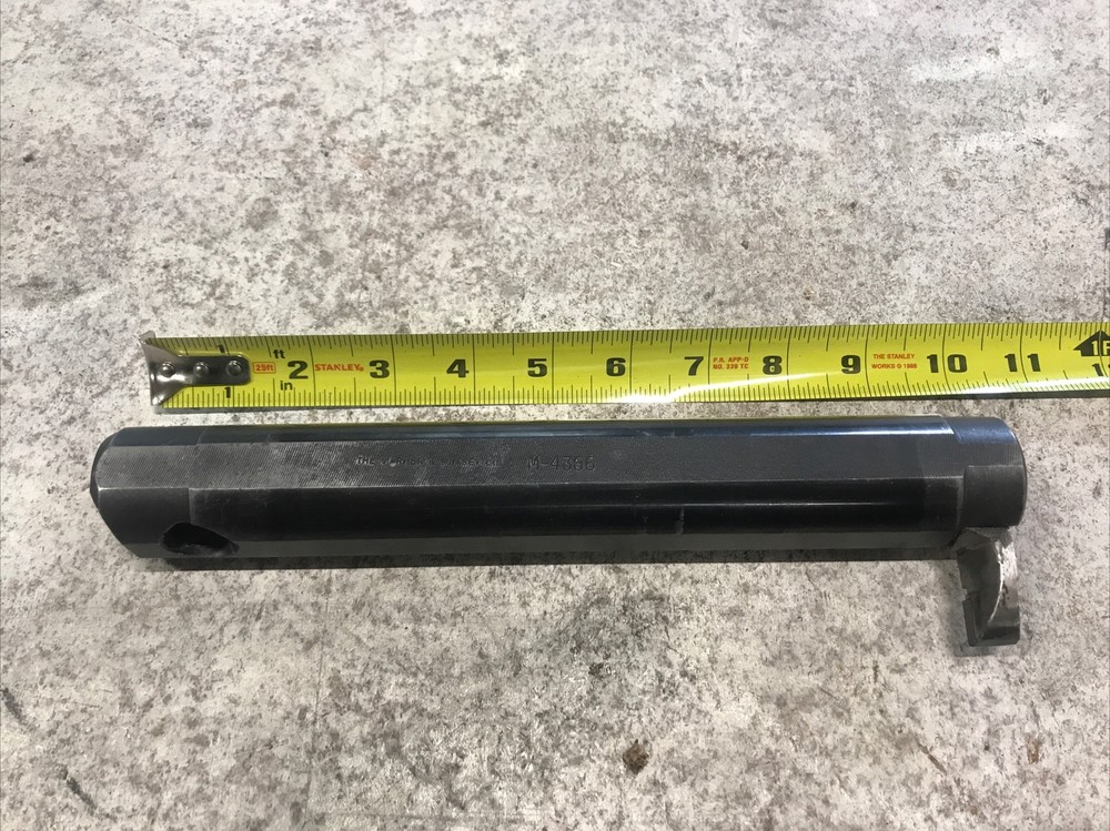 M-4366 WARNER & SWASEY 1-1/2” x 10”BORING BAR tool holder 1/2" SQ bit