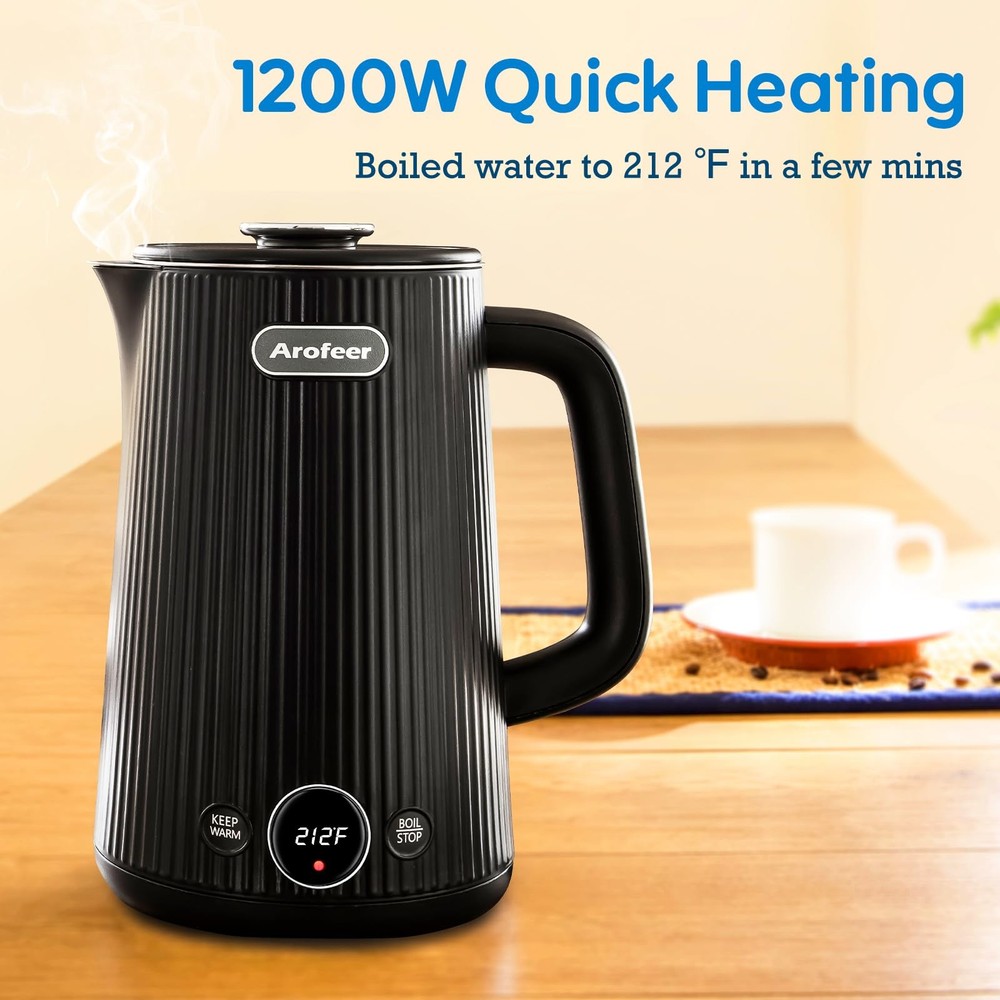 ® 1.7L(57oz) Large Kettle Temperature Control, 7+Cups Tea Kettle for Coffee&T...