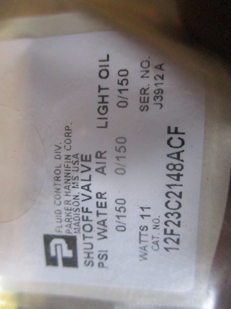 NOS Parker Shutoff Valve 12F23C2148ACF