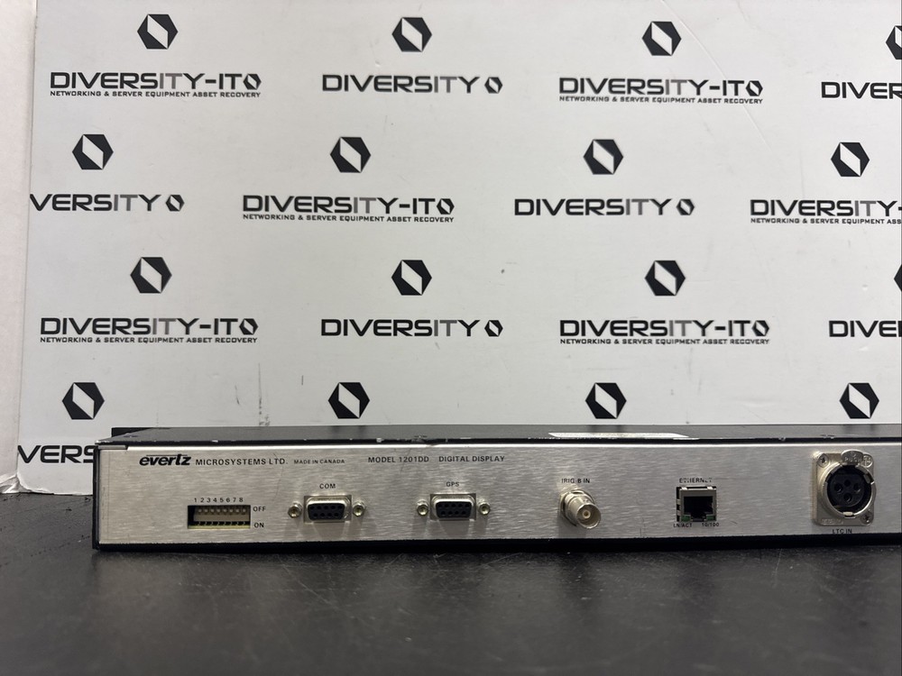 Evertz 1U 1201DD led digital clock