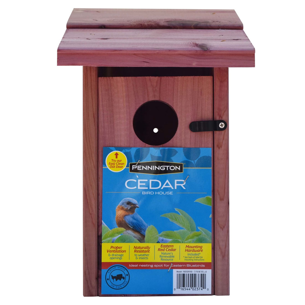 (2 Pack) Red Cedar Bluebird Wild Bird House, 1 Pack