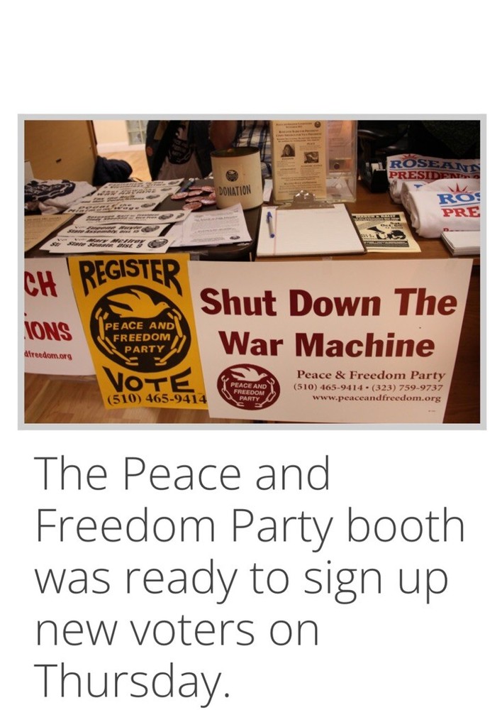 Shut Down The War Machine - Peace and Freedom Party Protest Poster