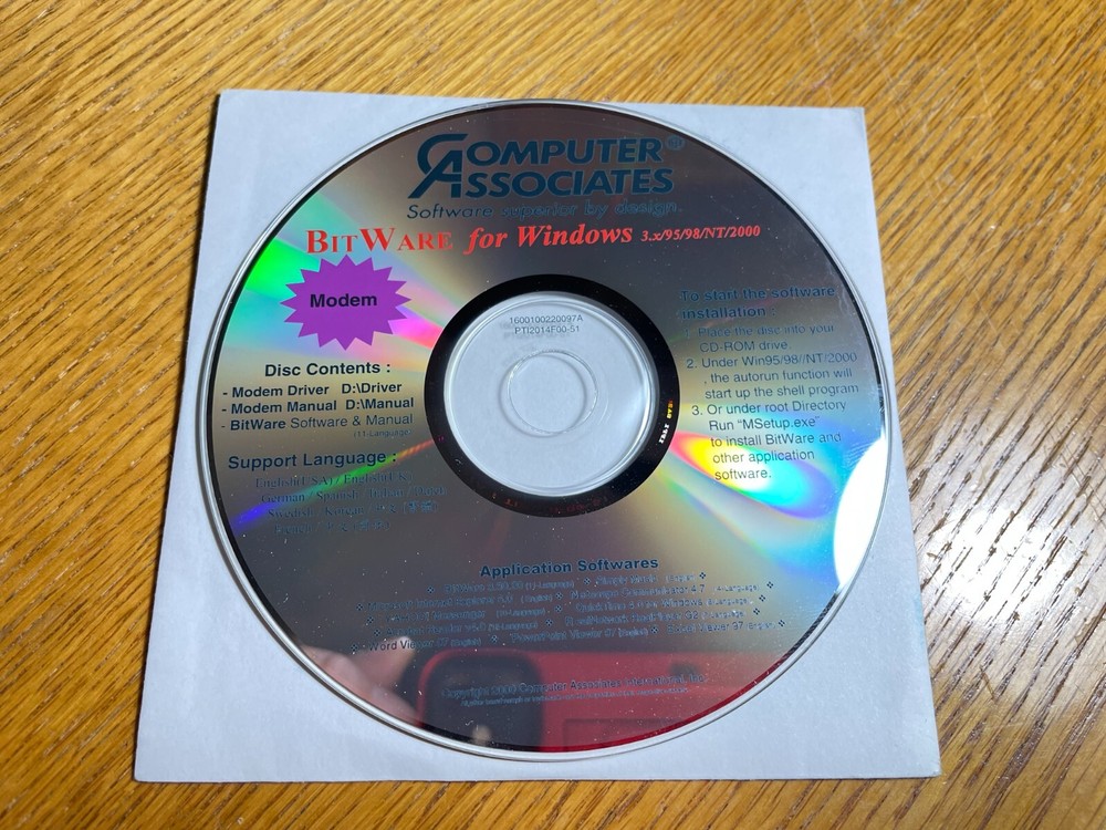 Computer Associates BitWare for Windows