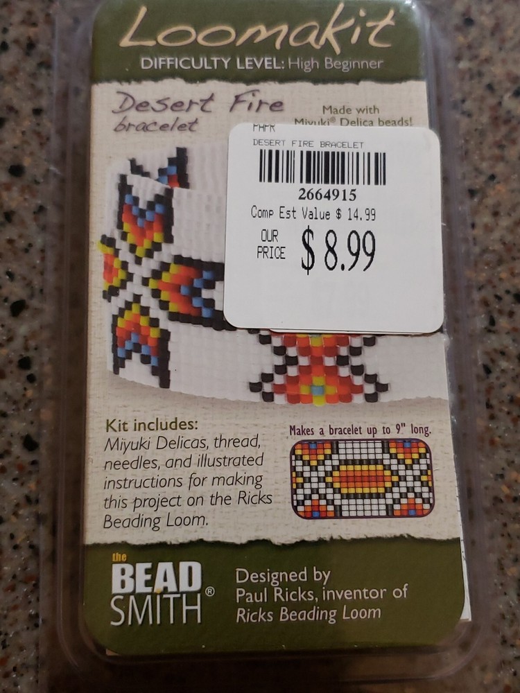 BeadSmith® Loomakit for Making Finished Desert Fire Bracelet