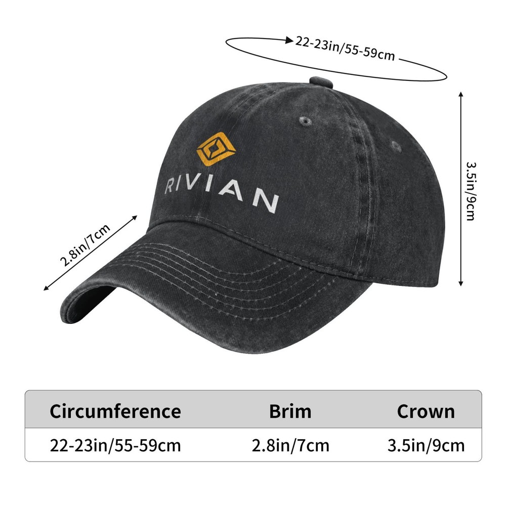 Rivian Logo Personalized printed baseball cap UNISEX casual sun hat Adjustable