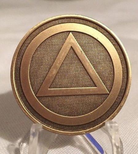 Circle Triangle Pain Is Necessary Suffering Is Optional Medallion Chip Coin AA