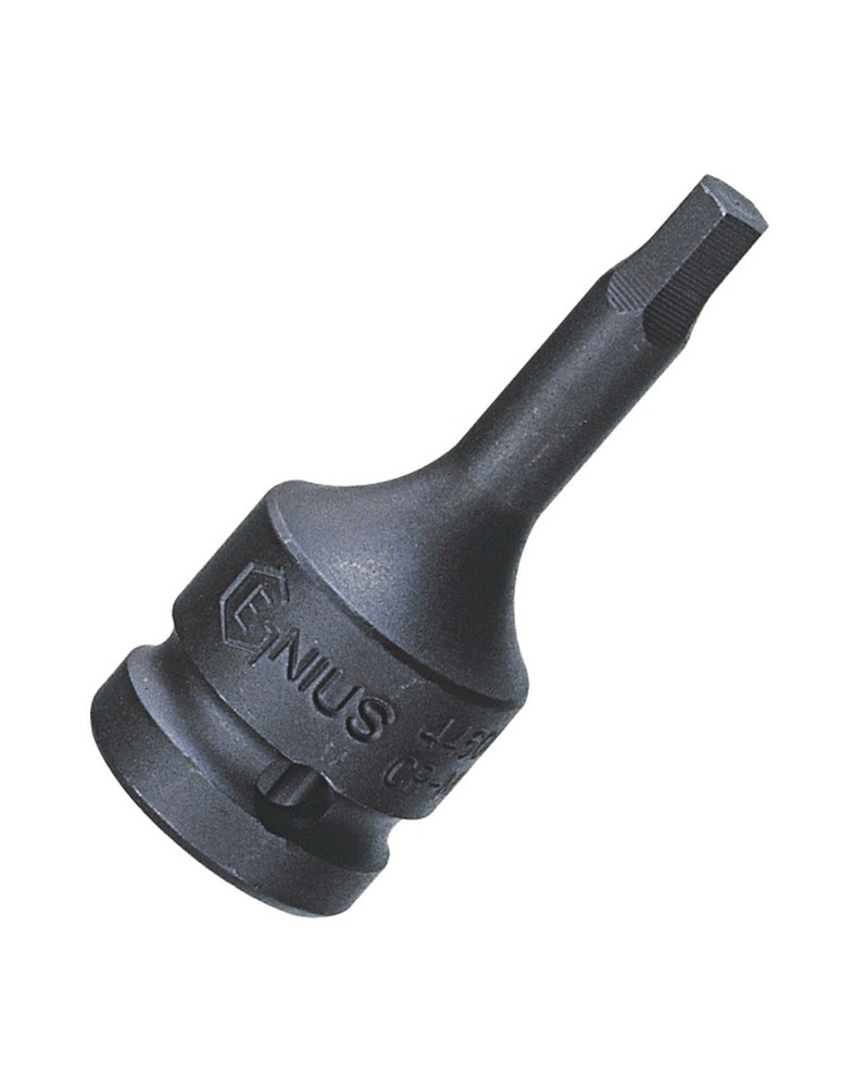 Genius Tools 3/8" Dr. 5mm Hex Impact Bit Socket, 52mmL (CR-Mo) - 345205