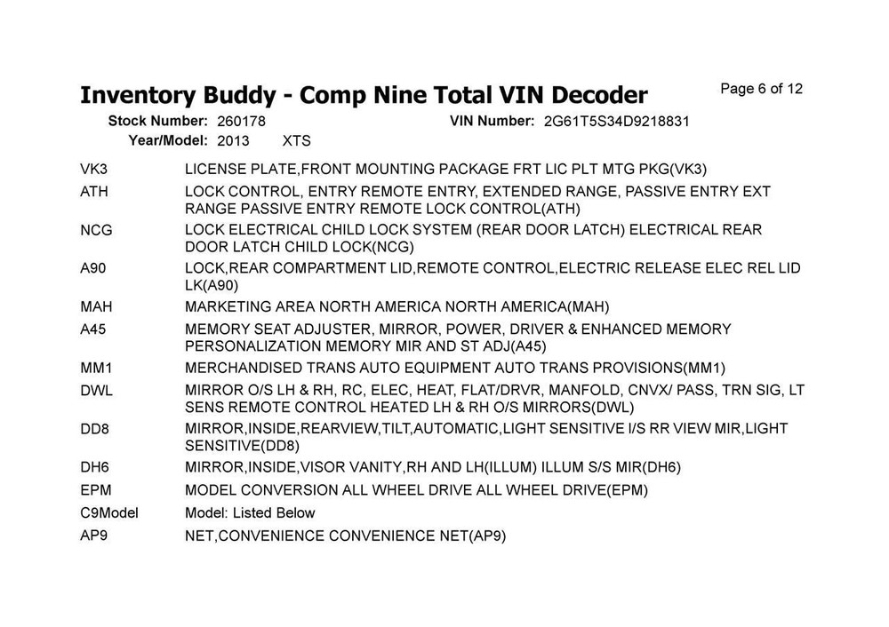 Fuse Box Engine Fits 13 XTS 967424