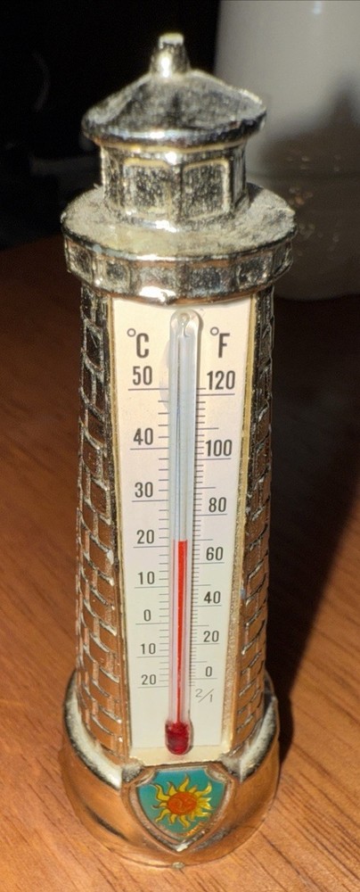 Lighthouse Silver Thermometer