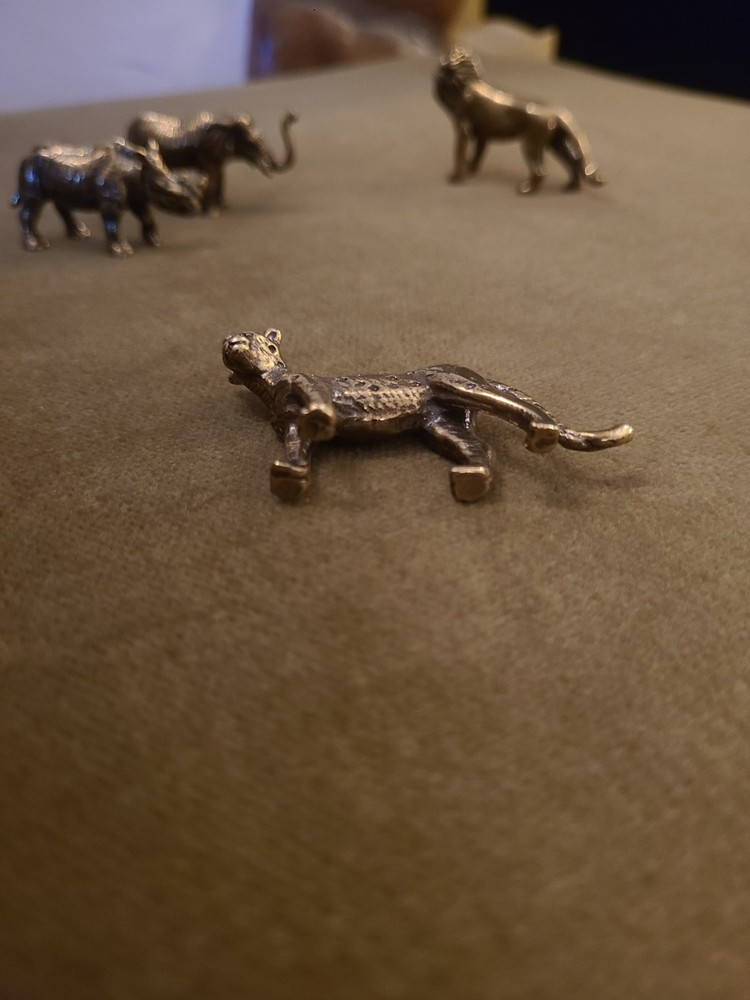 Brass Mini Animal Safari Set