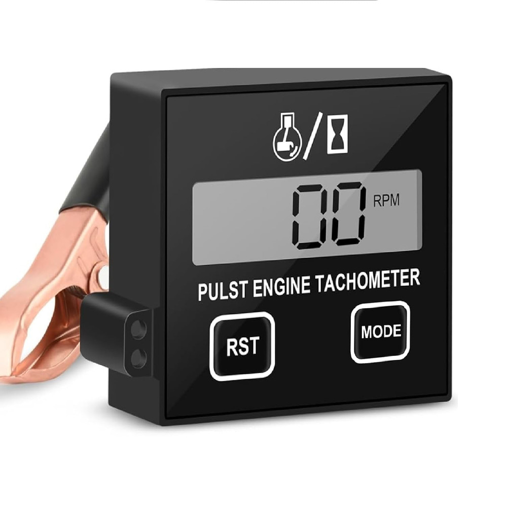 Small Engine Digital Inductive RPM Tachometer Tool Fit for Chainsaw Cropper Gene