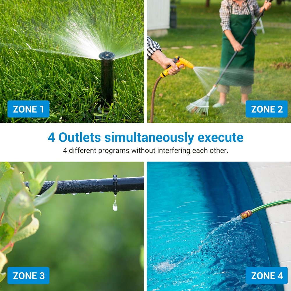 DEWENWILS Sprinkler Timer Programmable Water Timer for Garden Irrigation Auto