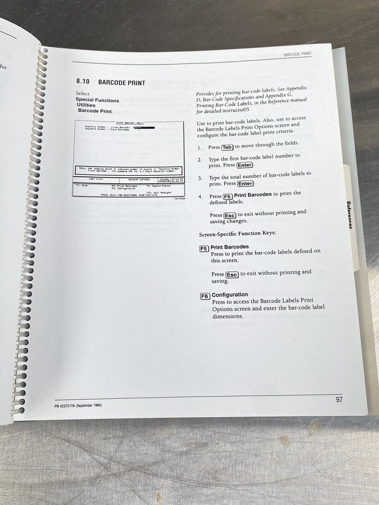Coulter ONYX Analyzer With Autoloader - Manual / Users Guide / Instructions Book