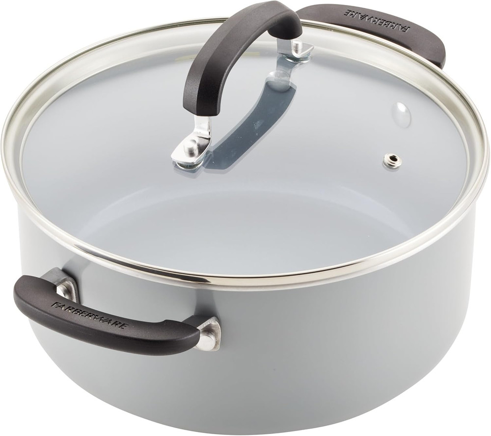 Ecoadvantage 13-Piece Gray Ceramic Nonstick Cookware Set for Effortless Cooking