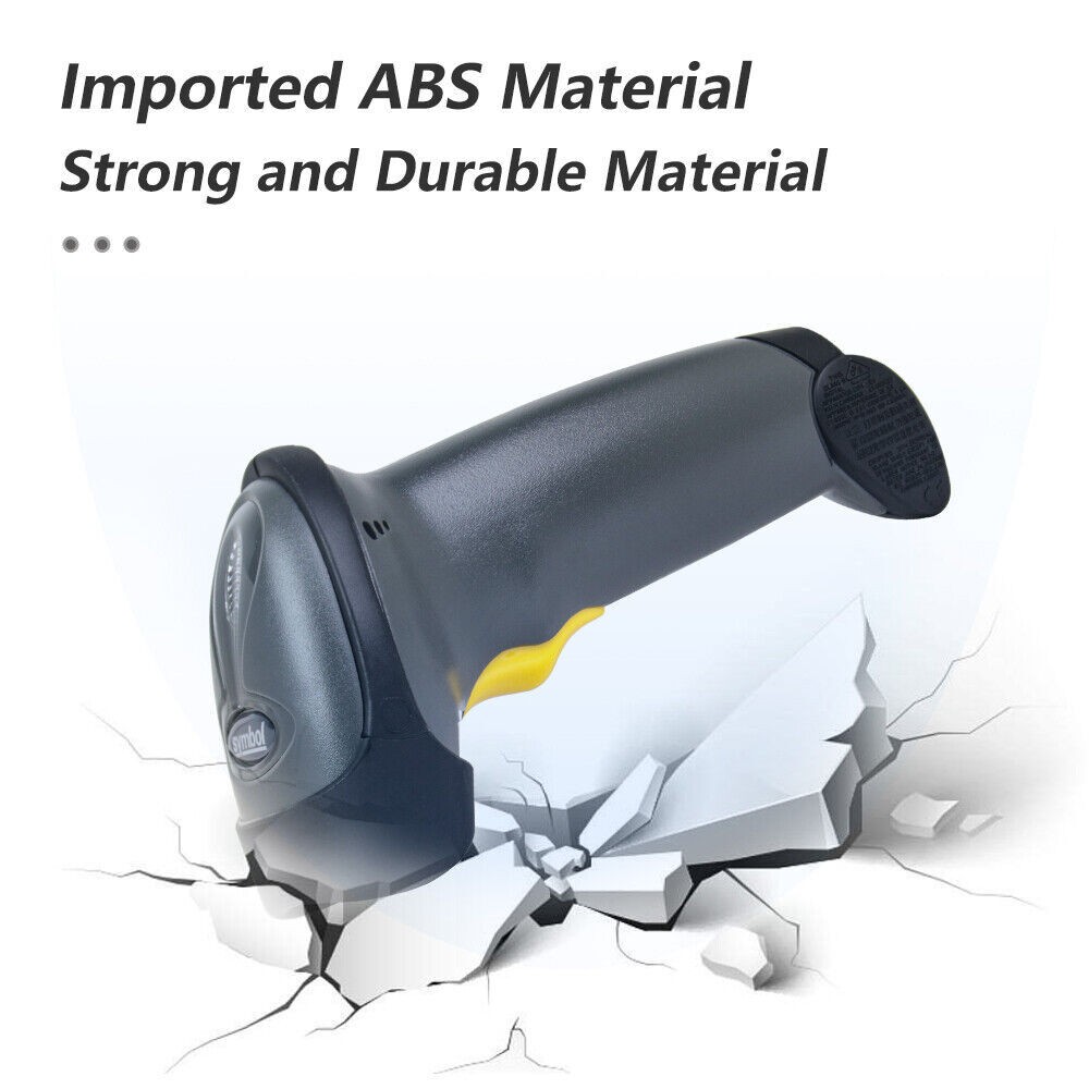 Zebra Symbol Laser Barcode Scanner LS2208-SR20007R-NA Handheld 1D Reader Scanner