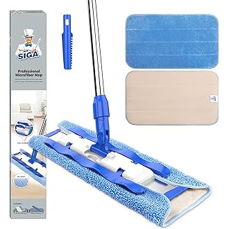 18" Microfiber Mop Cleaning System w/ 4 Pads