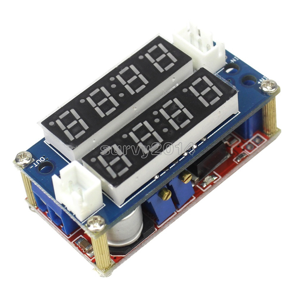 5A Adjustable CC/CV Display Step Down charge Module LED Panel Voltmeter Ammeter