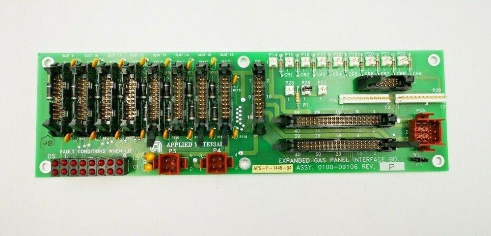 Applied Materials 0100-09106 Rev F Expanded Gas Panel Interface BD PCB Board