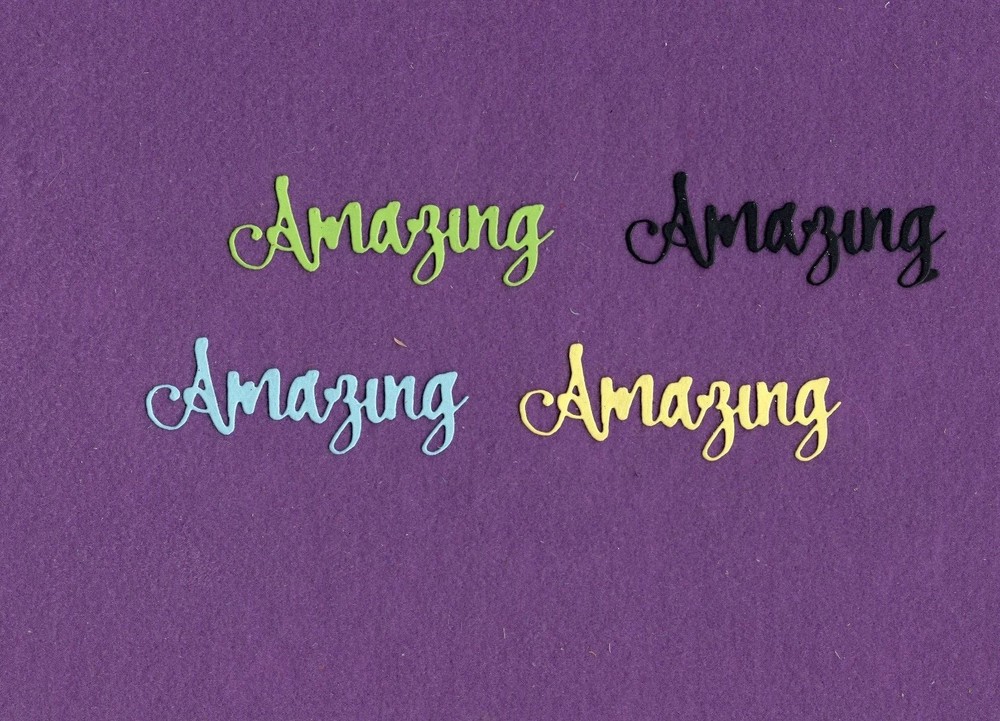 AMAZING die cuts scrapbook cards