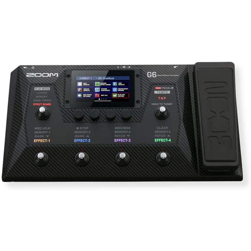 Zoom G6 Multi-Effects Processor w/ Headphone & 10-Pack Pick