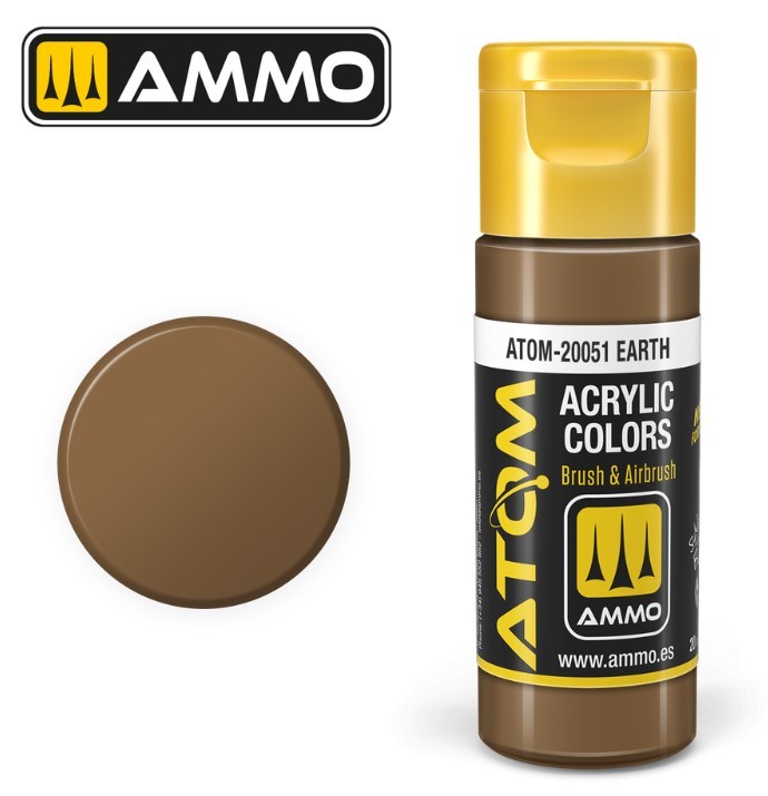 Atom: Earth Acrylic Paint 20ml Bottle