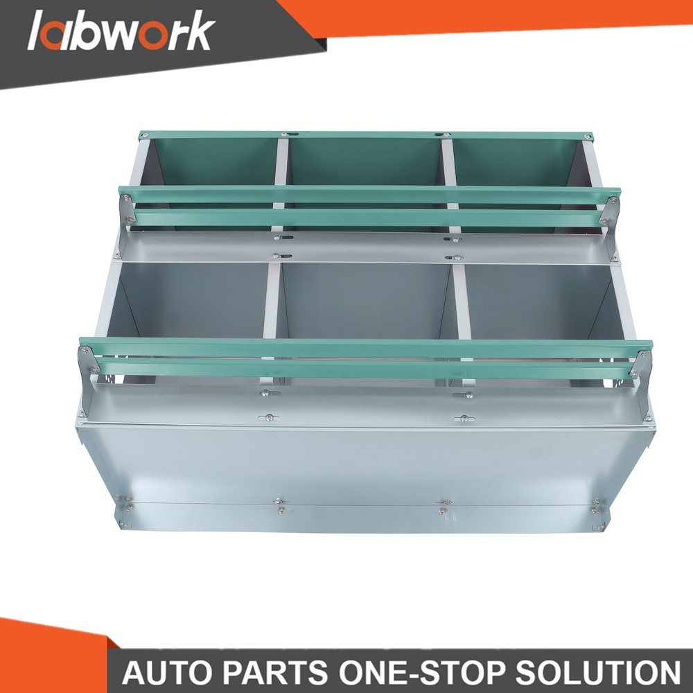 Labwork 6-Compartment Metal Poultry Nesting Box Wall Mount Easy Egg Collection