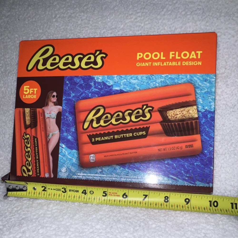 REESE’S PEANUT BUTTER CUPS POOL FLOAT 5 FOOT GIANT