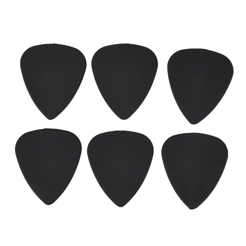 100pcs Solid Black Medium 0.71mm ABS Blank Guitar Picks Plectrums