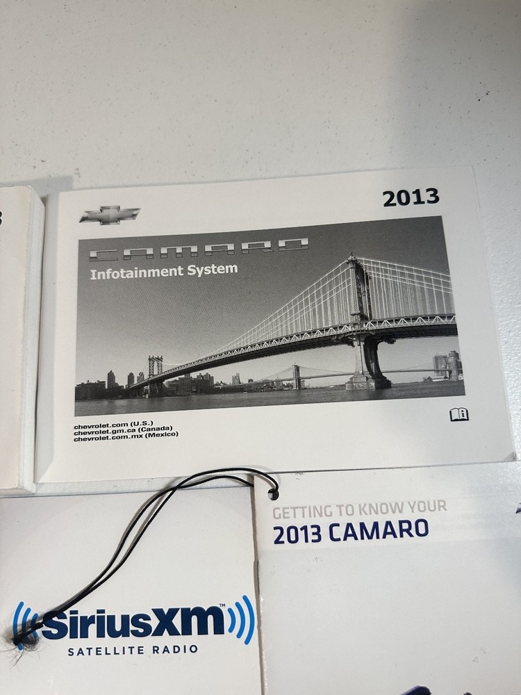 2013 Chevrolet Camaro Owners Manual Set