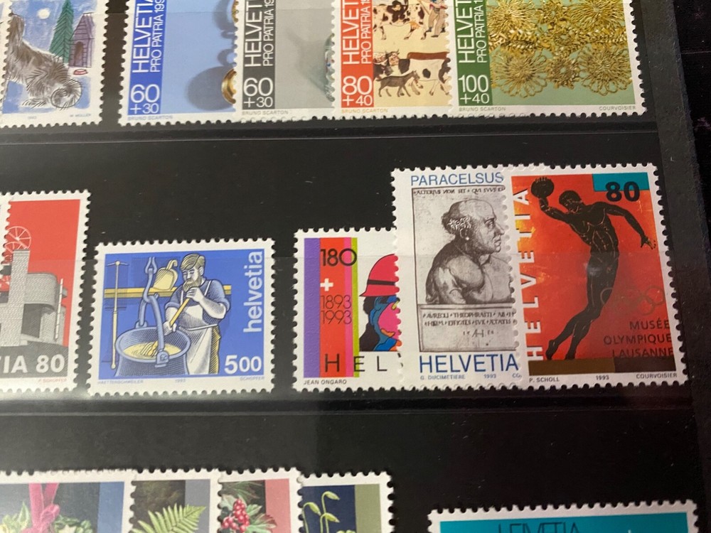 1993 Swiss stamps year set