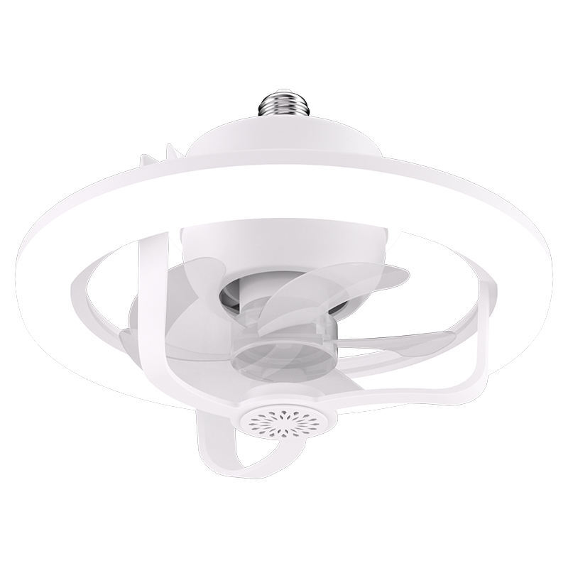 Smart Remote Control E27 LED 360° Swivel Head Modern Ceiling Fan Lights