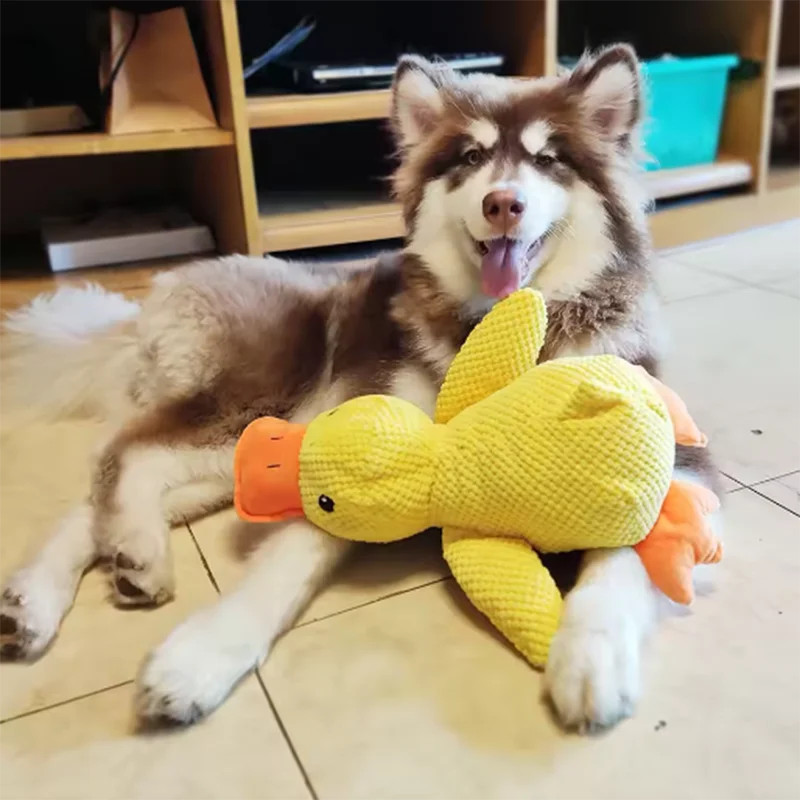 Dog Toy Stomping Duck Bite Resistant Grinding Teeth Cleaning Large Dog Interacti