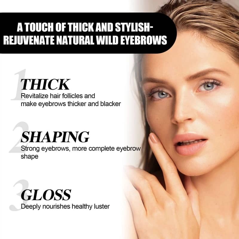 Natural Dark and Thick Eyebrow Growth Solution Gentle and Moisturizing Eyebrow