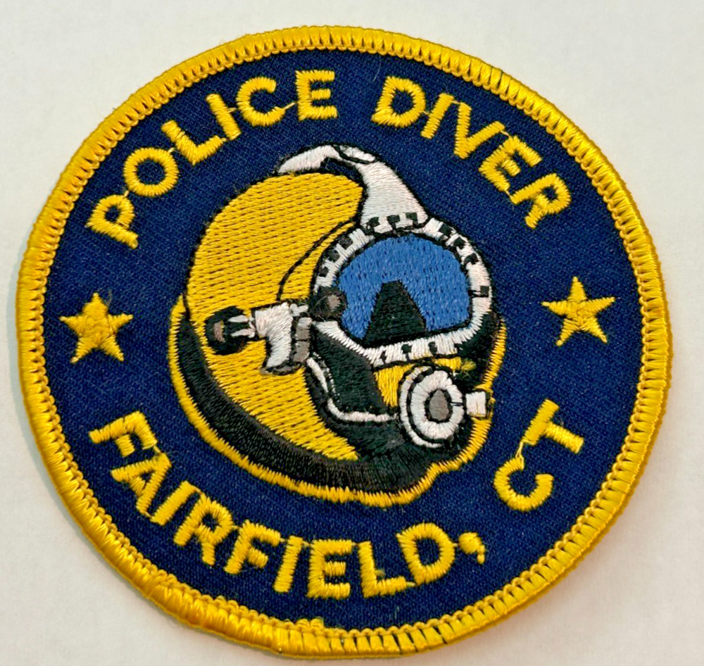Fairfield Connecticut Police Diver 3" Patch Unused