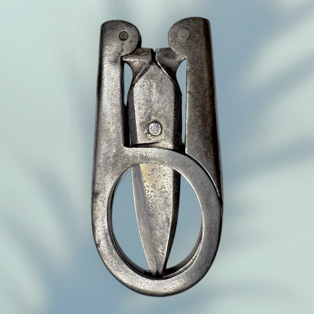 Antique Made In Germany B & P Co. LTD Folding Scissors 4”