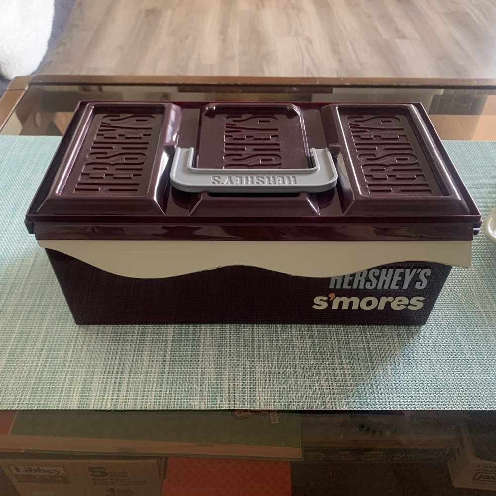 Hershey's Chocolate S'Mores Caddy Carry Case Camping Box Storage Tackle Box