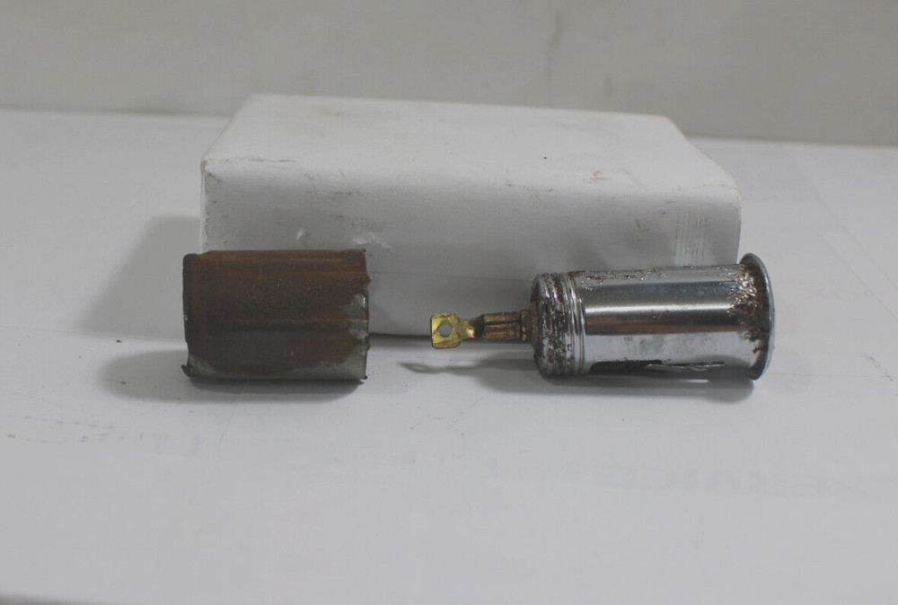 1955 DODGE CORONET CIGARETTE CHROME LIGHTER ASSEMBLY KNOB & BEZEL