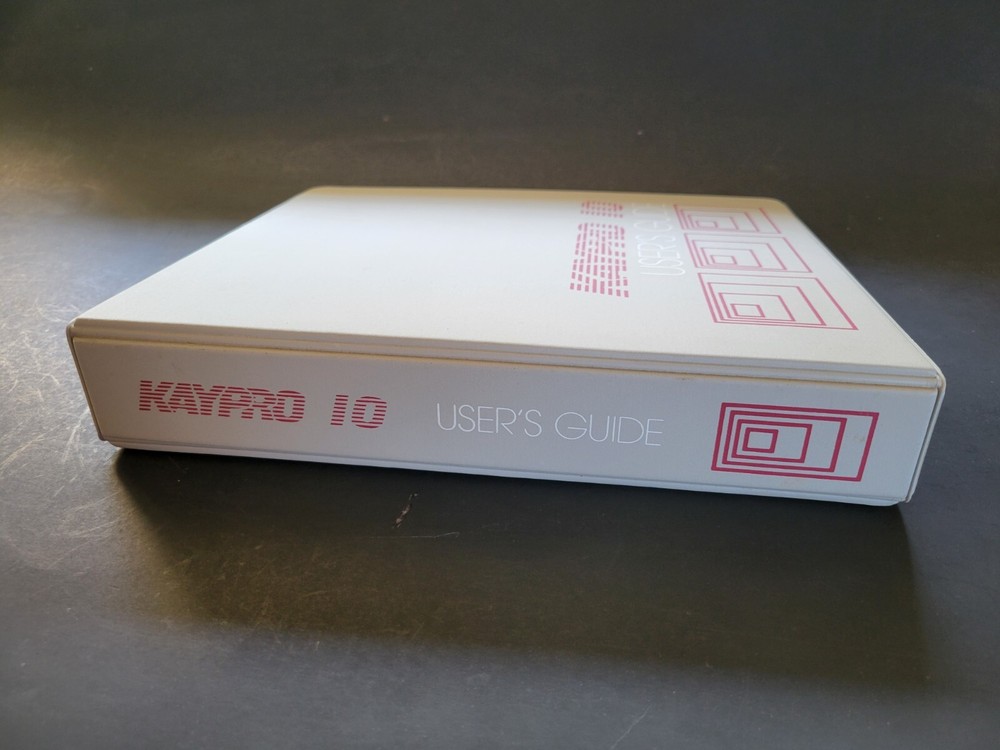 Vintage Kaypro 10 User's Guide Binder - EMPTY - BINDER ONLY