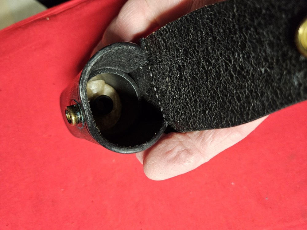 Police 38 Special Speedloader Black Leather Pouch.