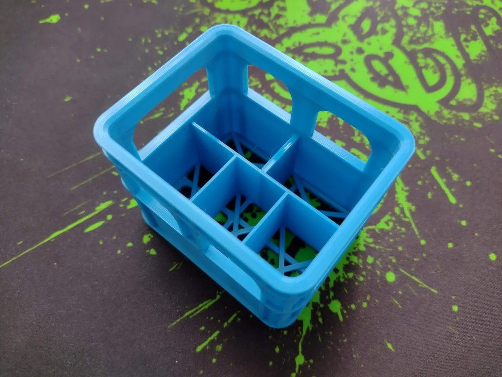 Multi Color Stackable Crate Battery Holder for AA, AAA, Optional Crate Tray