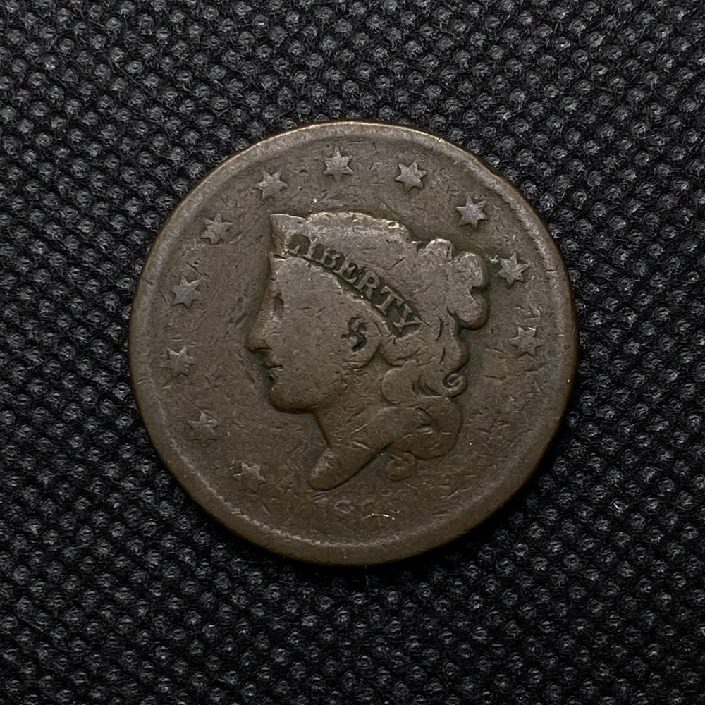 1838 Copper Coronet Head Large Cent