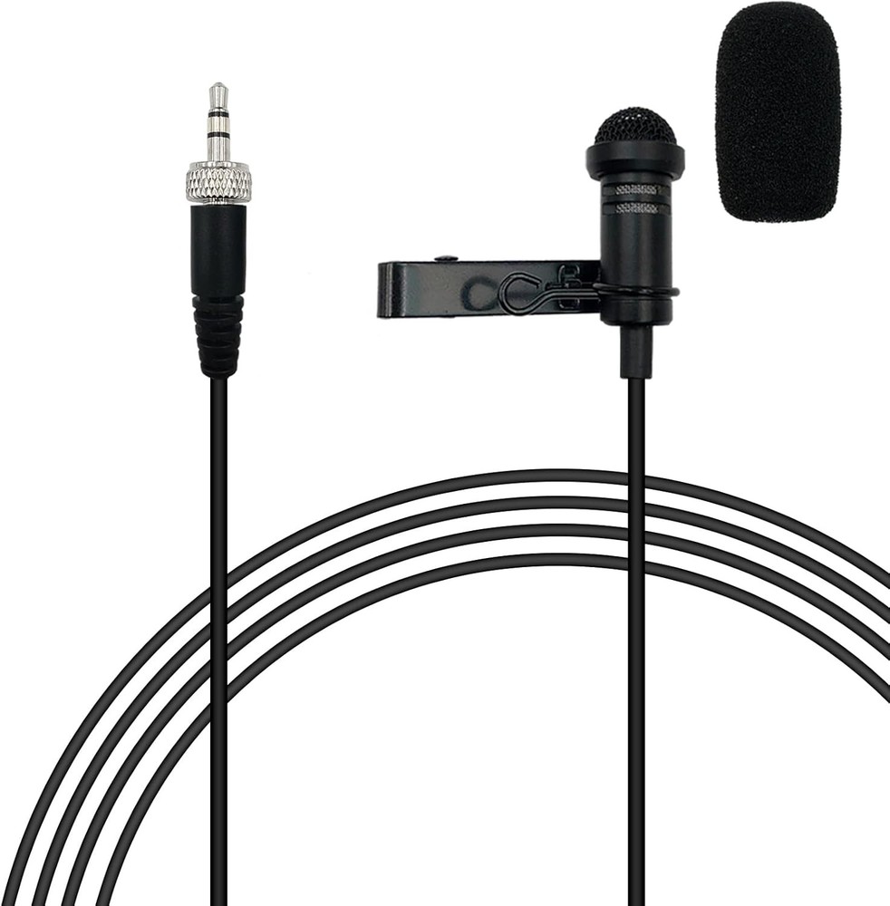 Lavalier Microphone for Sennheiser Wireless System Bodypack Transmitter, Omnidir