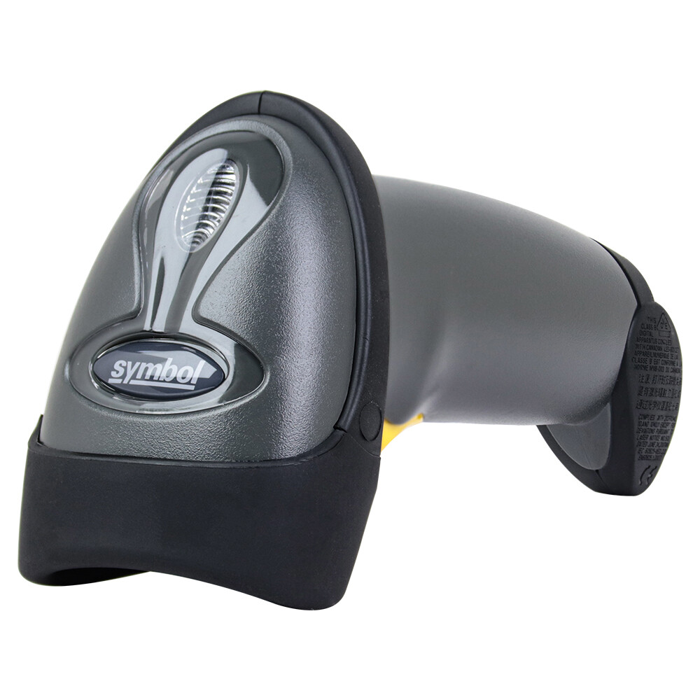 Zebra Symbol LS2208-SR20007R-NA 1D Laser Barcode Scanner w/Stand + USB Cable