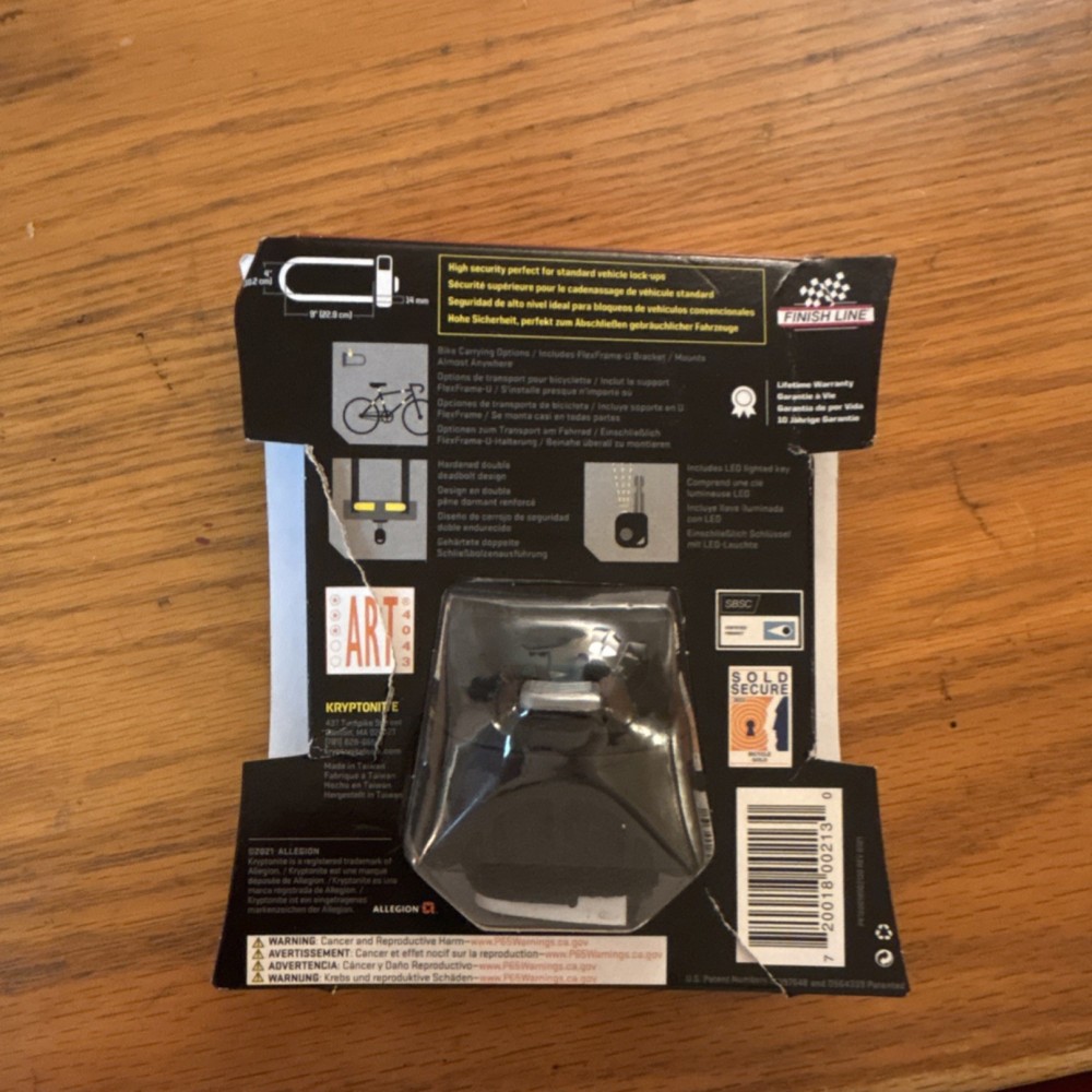 Kryptonite Evolution STD U-Lock Bicycle Lock, Steel, Key, Black, High Security