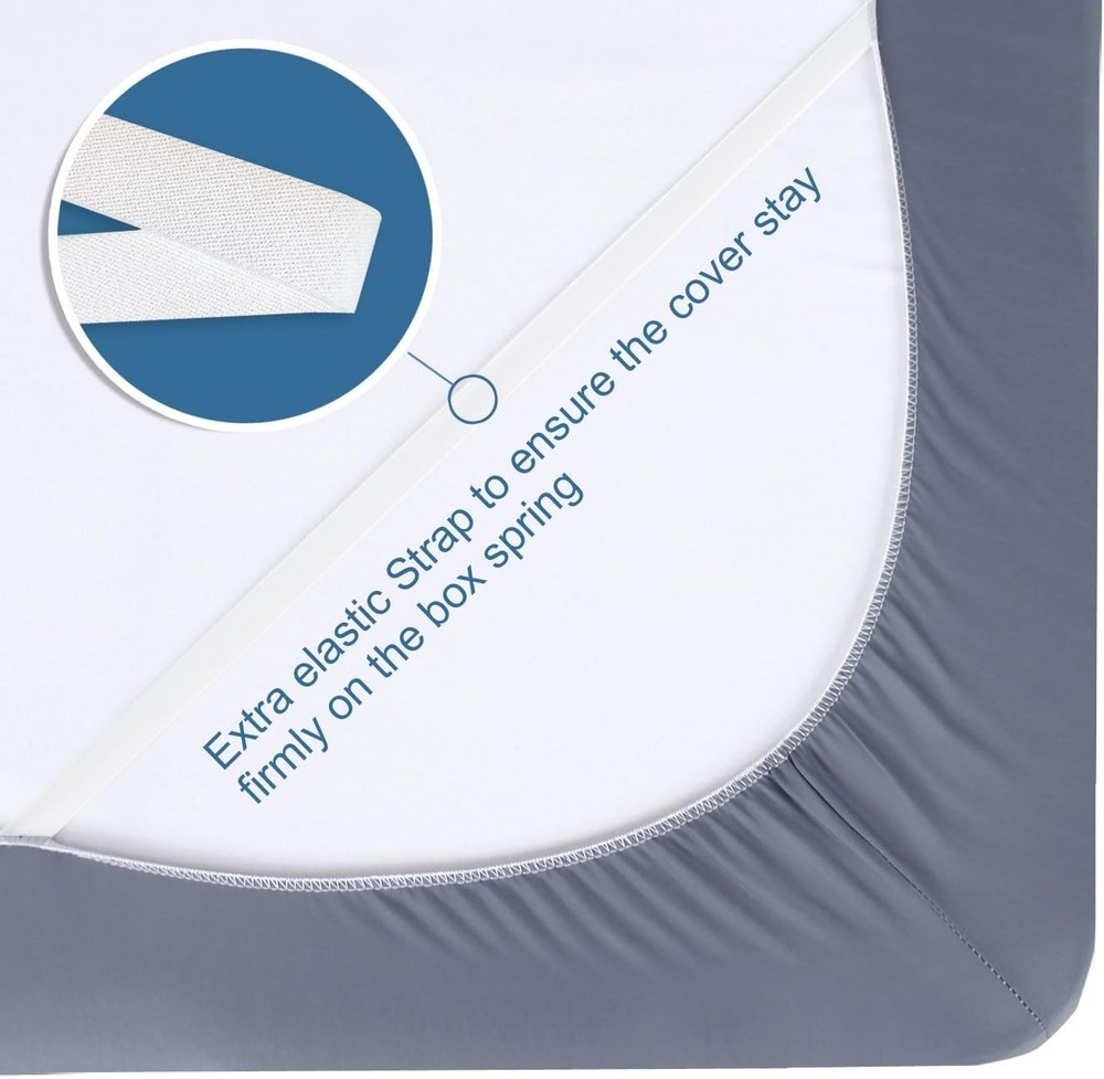 Elegant Twin Size Box Spring Cover - Smooth Microfiber, Dustproof & Washable