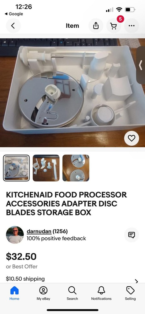 KitchenAid Food Processor Accessories Adapter Disc Blades